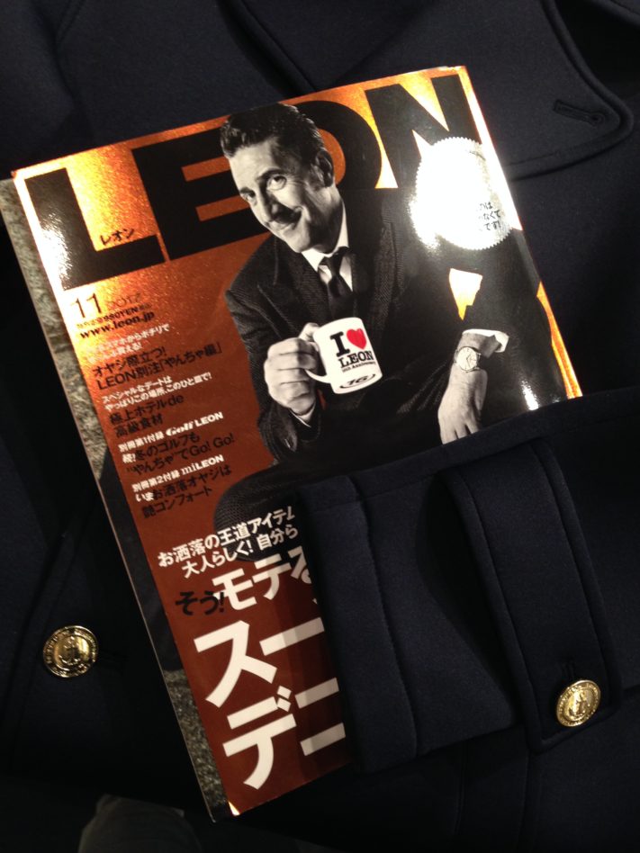 雑誌”LEON”11月号掲載のPコート