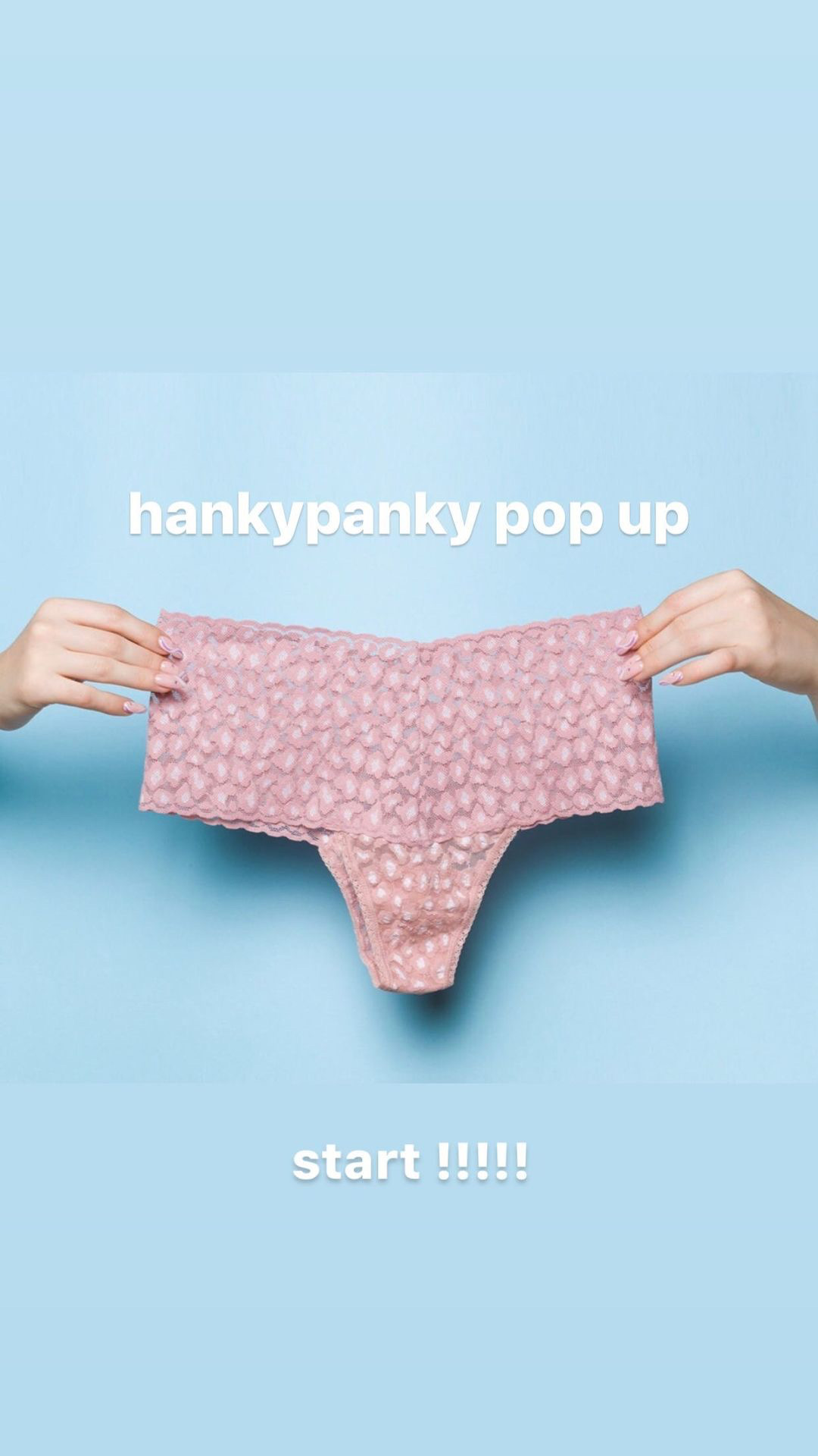 【hankypanky pop up】