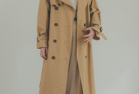 【CLANE】2WAY SQUARE SLEEVE TRENCH COAT