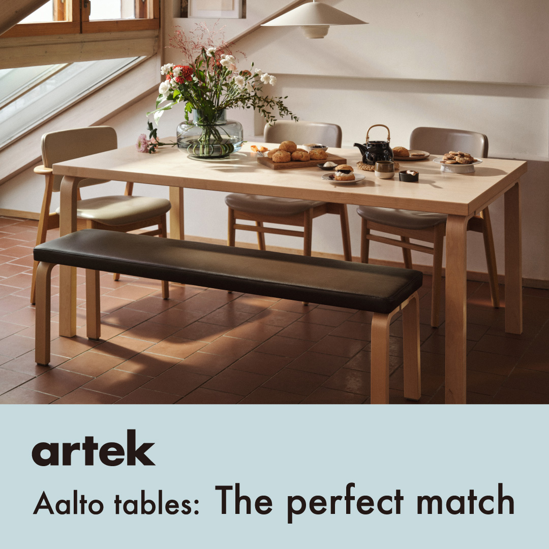 6/2〜7/28 Artek Aalto tables: The perfect match