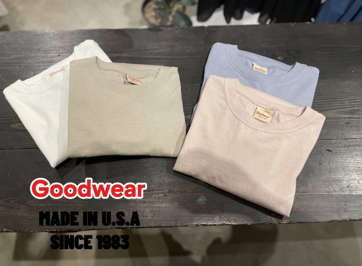 “Goodwear” CREW NECK L/SL CUFF&HEMRIB