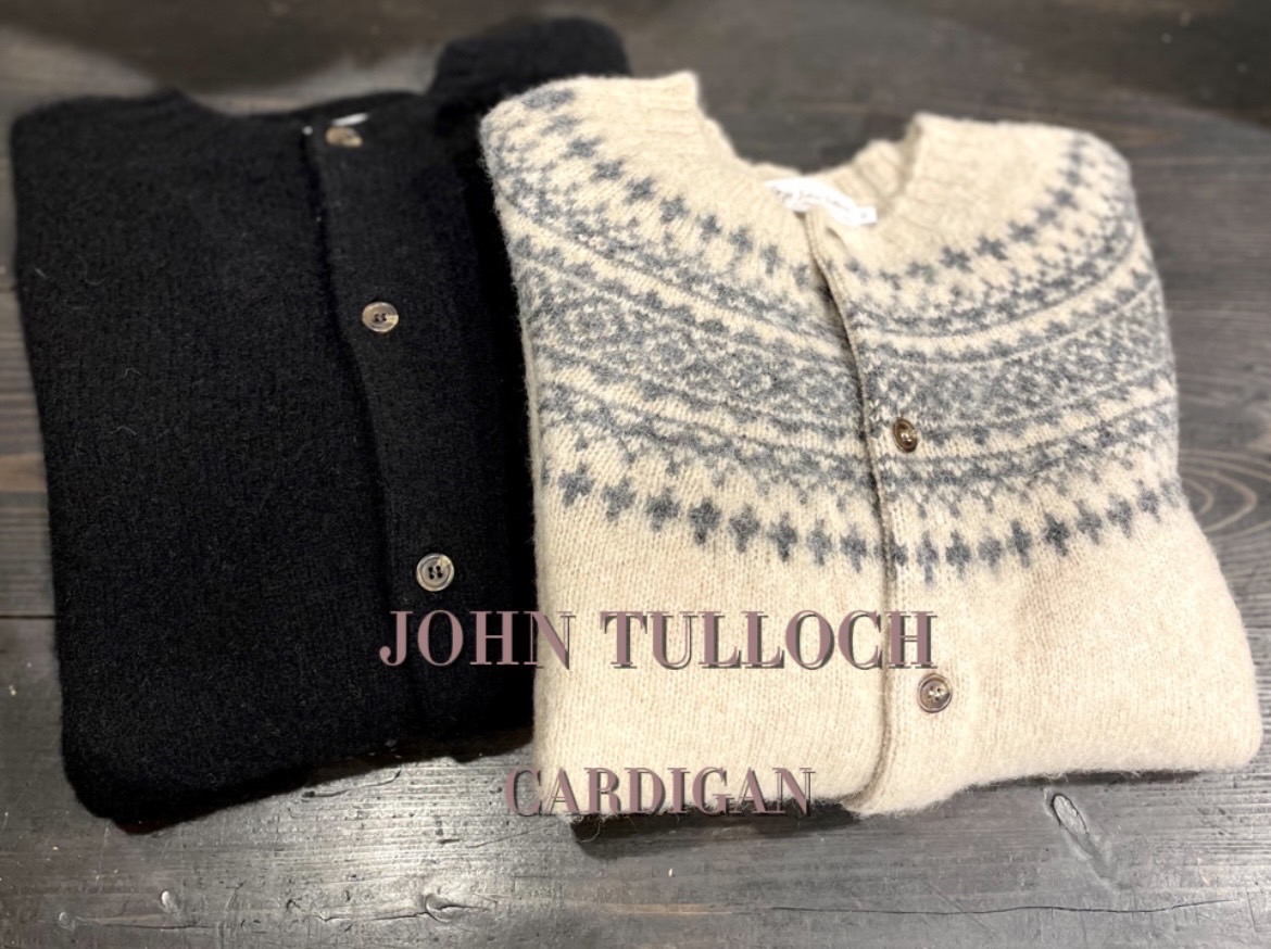 “JOHN TULLOCH” HEAVY BRUSH CARDIGAN