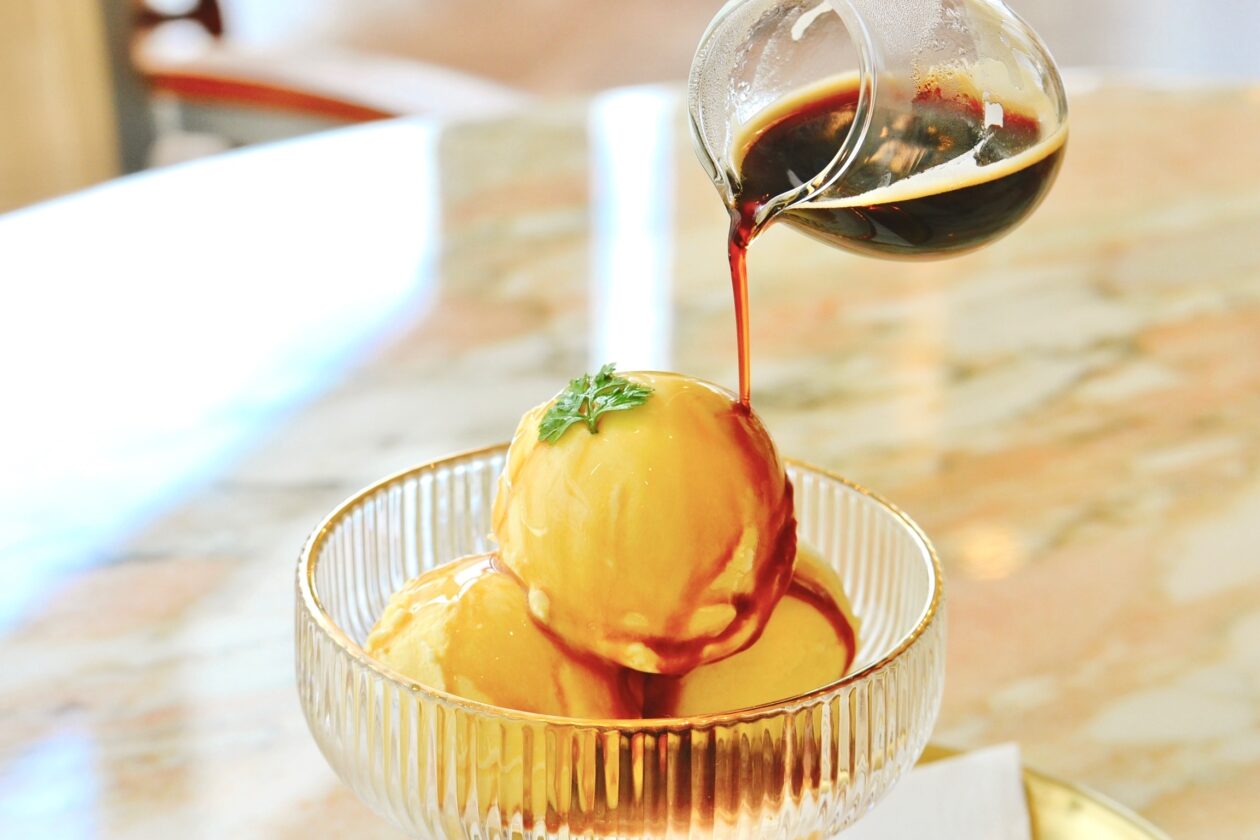 お買い物の後のご休憩に…🍨エスプレッソアフォガード