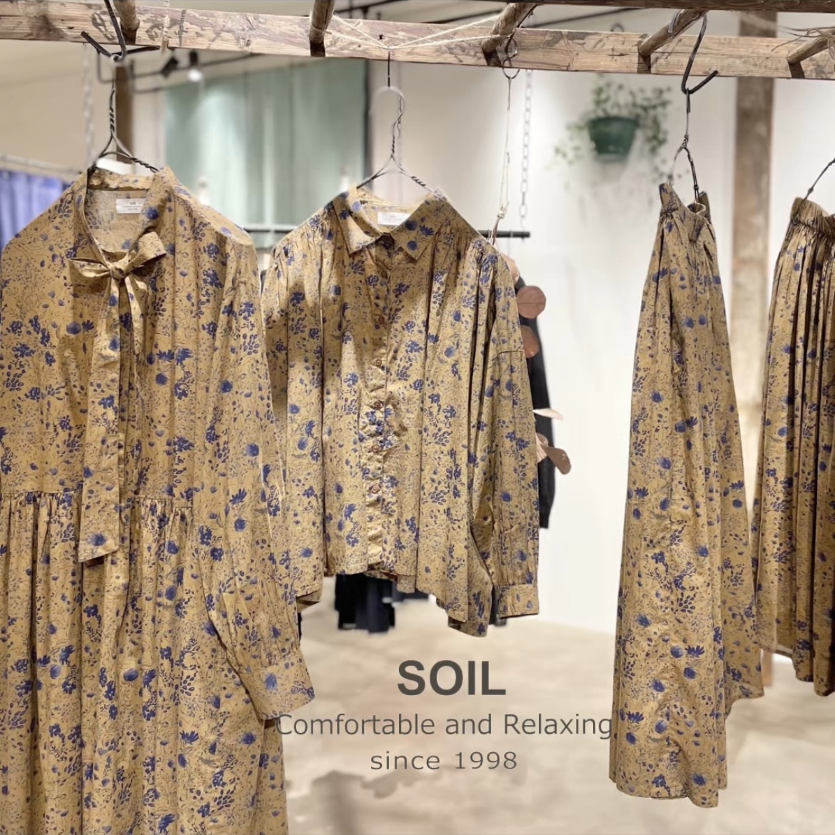 “SOIL” 60s CAMBRIC FLOWER PRINT