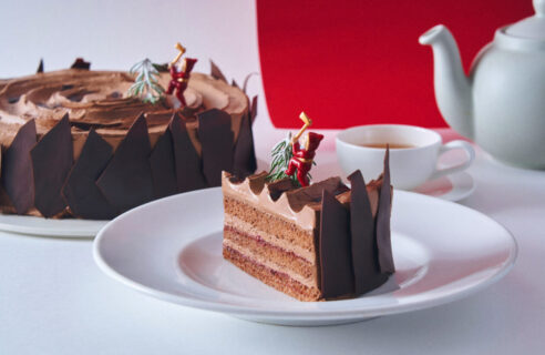 フランボワーズショコラのブッシュ・ド・ノエル