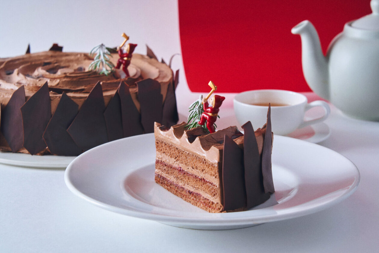 フランボワーズショコラのブッシュ・ド・ノエル