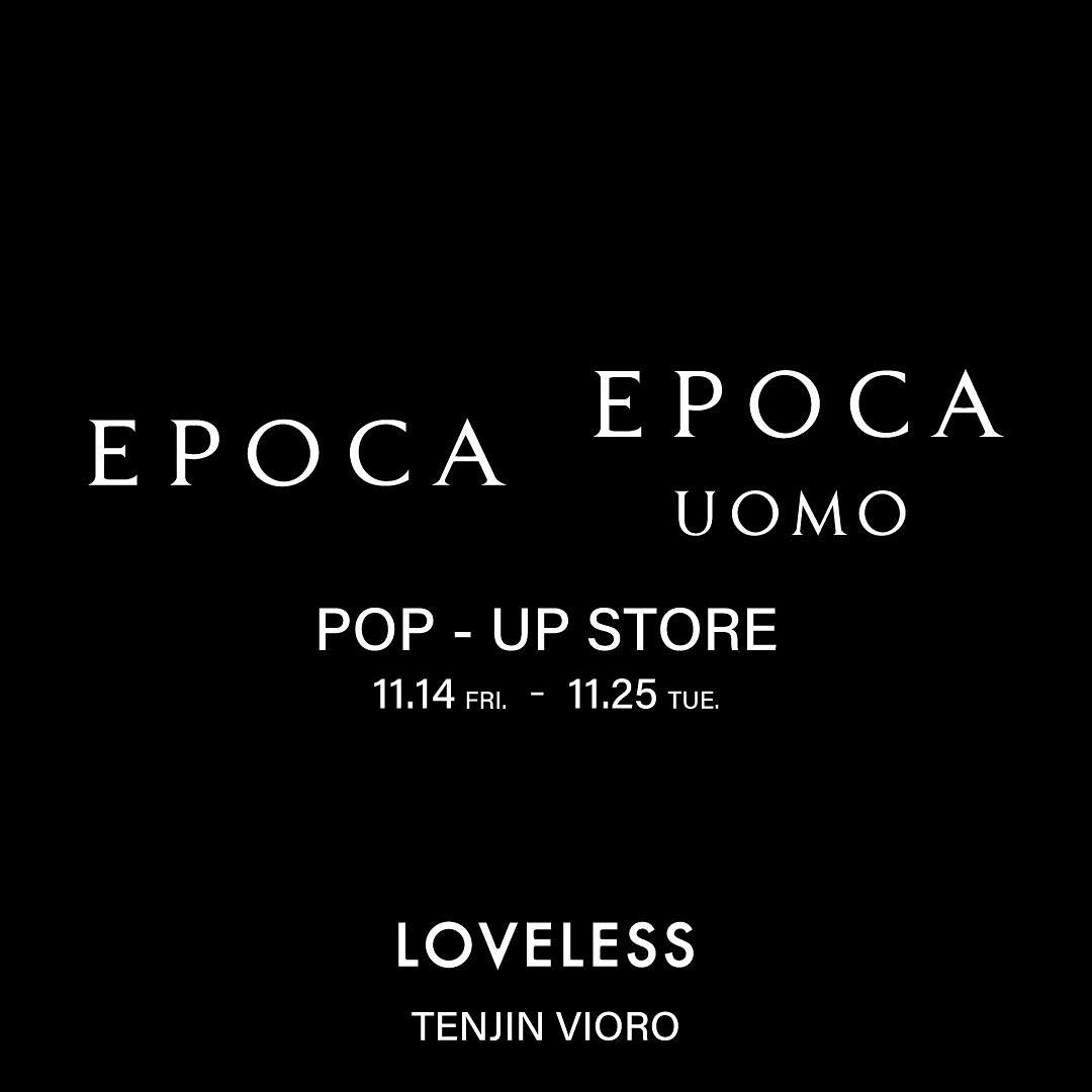 EPOCA UOMO POP-UP STORE👕