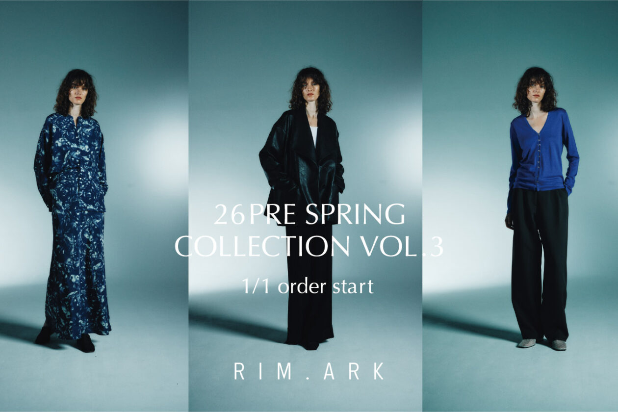 RIM.ARK 【2026/1/1- order start new items vol.2】