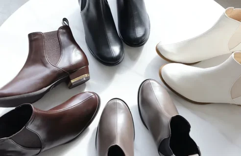 ラウンドトゥサイドゴアブーツ