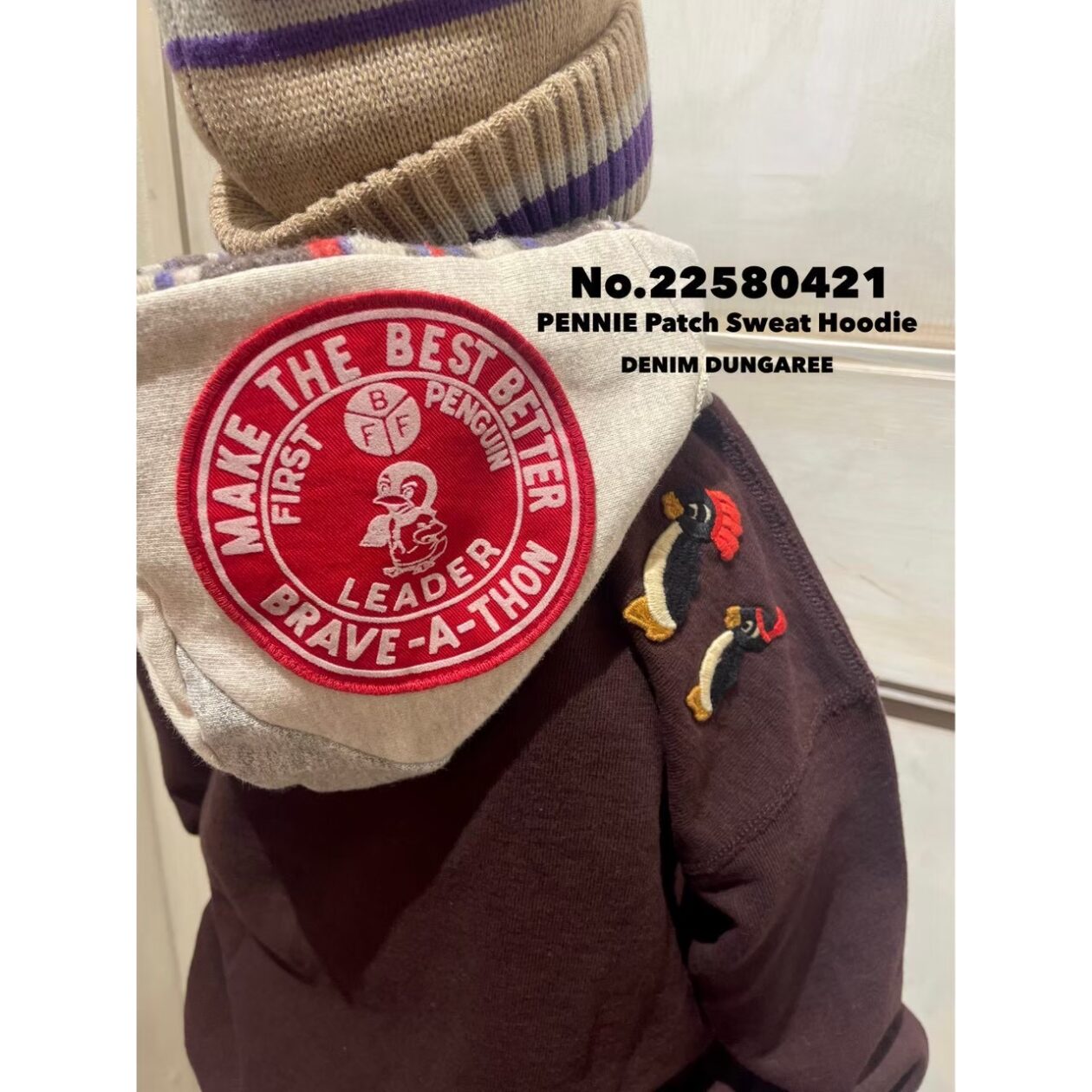 ★ウラケ PENNIE ワッペンパーカー★