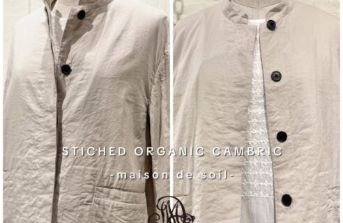 “maison de soil” STITCHED ORGANIC CAMBRIC