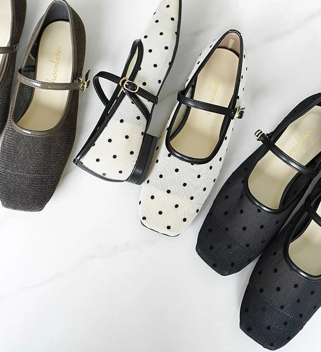 メリージェーンチュールパンプス