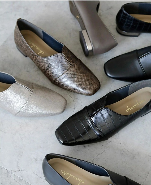 スクエアカジュアルシューズ