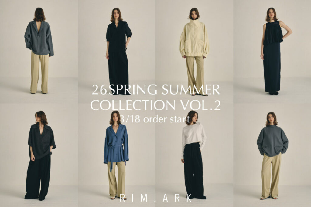 RIM.ARK 【3/18- order start new items Vol.2】
