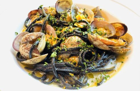 イタリア産［カラスミ］を使った春の生パスタ