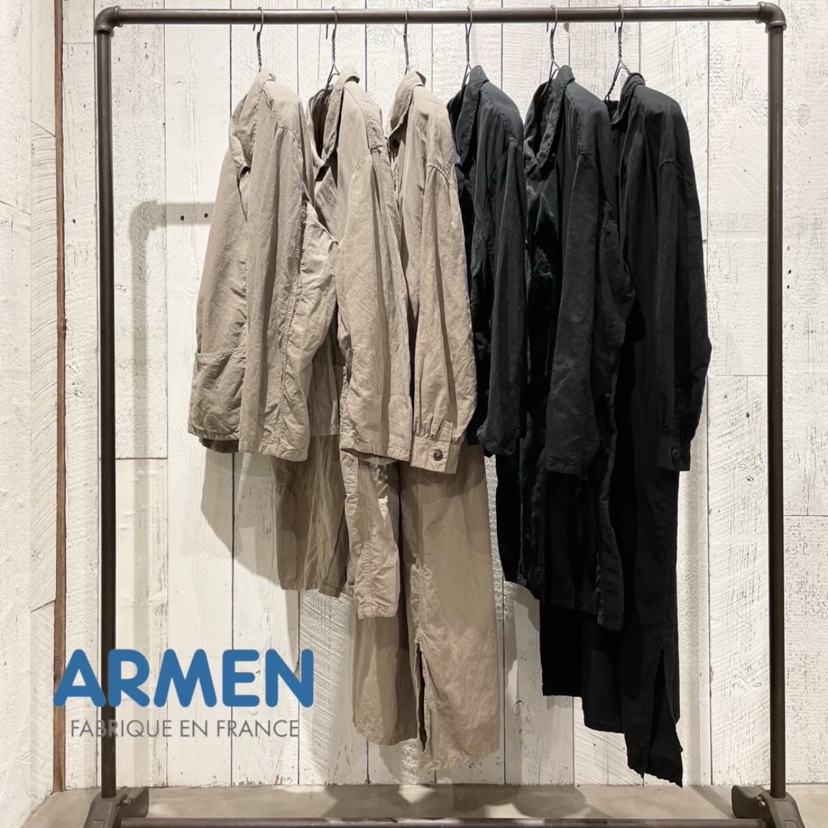 “ARMEN” LINEN COTTON PLAIN OVERDYE
