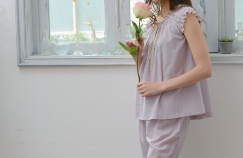 オーガニックコットンローンのパジャマ