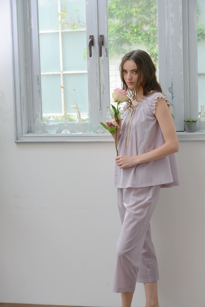 オーガニックコットンローンのパジャマ