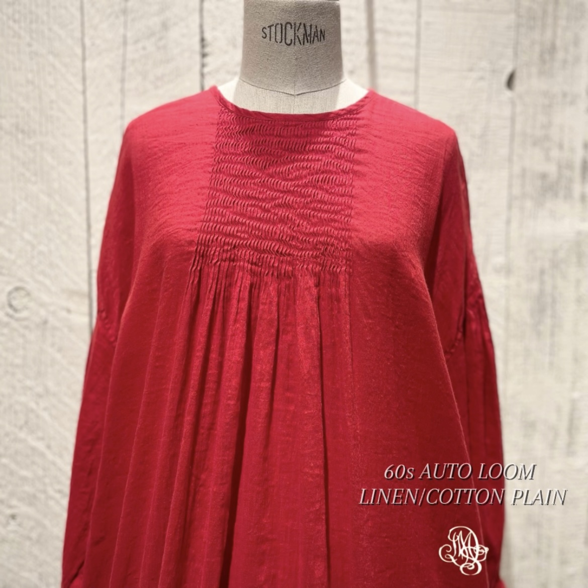 “maison de soil” 60s AUTO LOOM LINEN/COTTON PLAIN