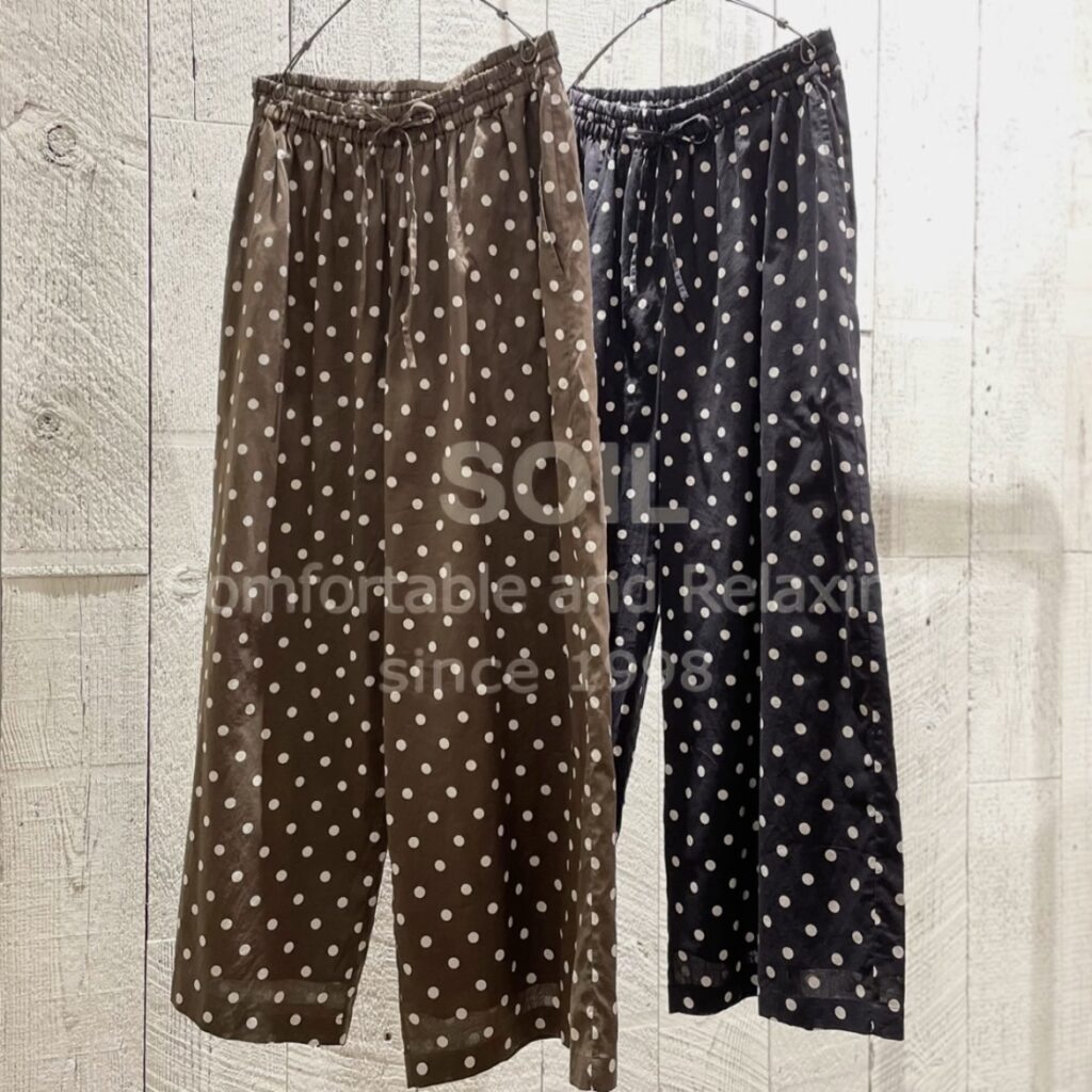 “SOIL” 80s COTTON VOILE DOT PRINT