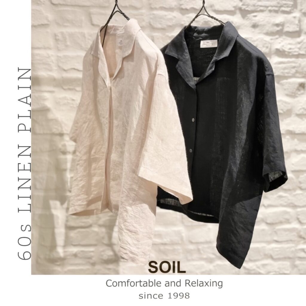 “SOIL” 60s LINEN PLAIN