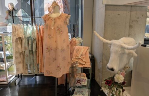 IKUKO ローンリップル花柄プリントナイティ