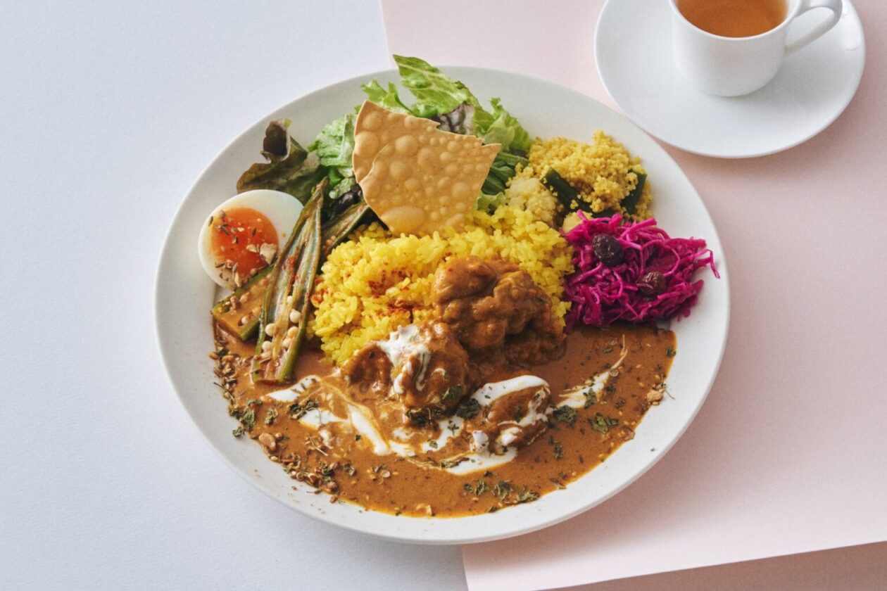 バターチキンのスパイスカレー ミールス仕立て