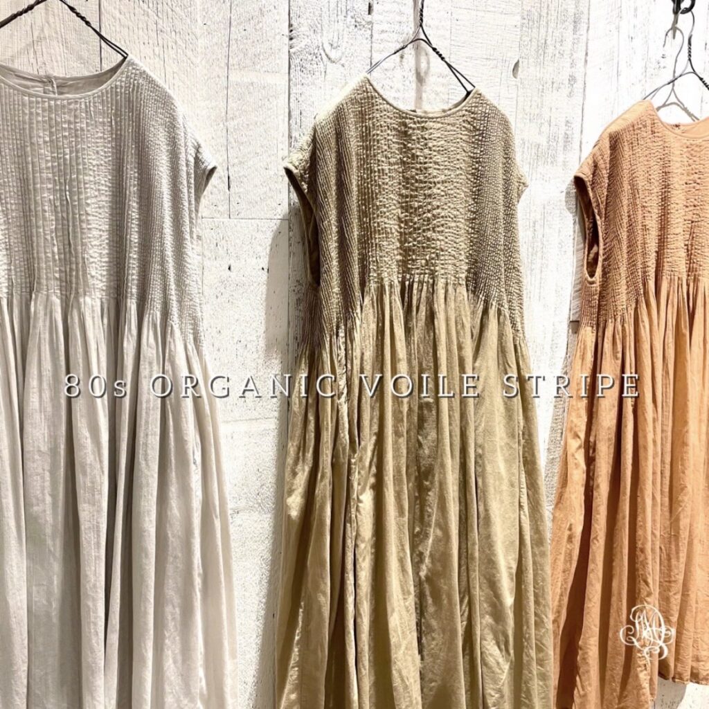 “maison de soil” ORGANIC VOILE STRIPE