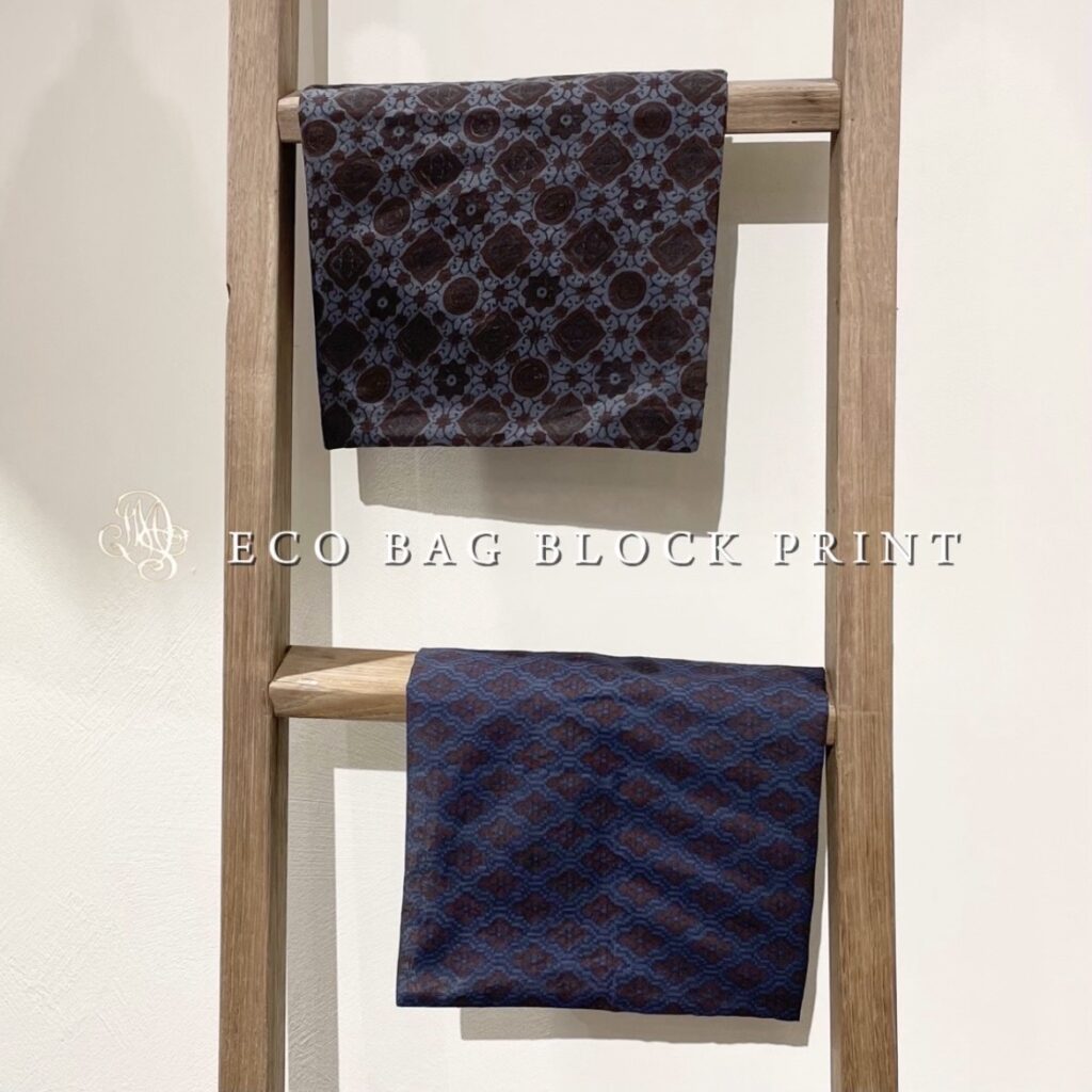 “maison de soil” ECO BAG BLOCK PRINT