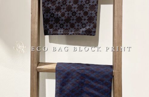“maison de soil” ECO BAG BLOCK PRINT
