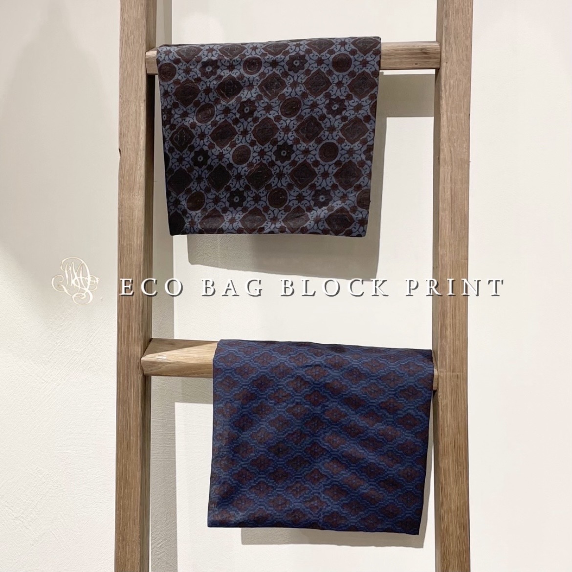 “maison de soil” ECO BAG BLOCK PRINT