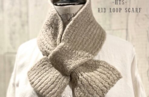 “HTS” RIB LOOP SCARF