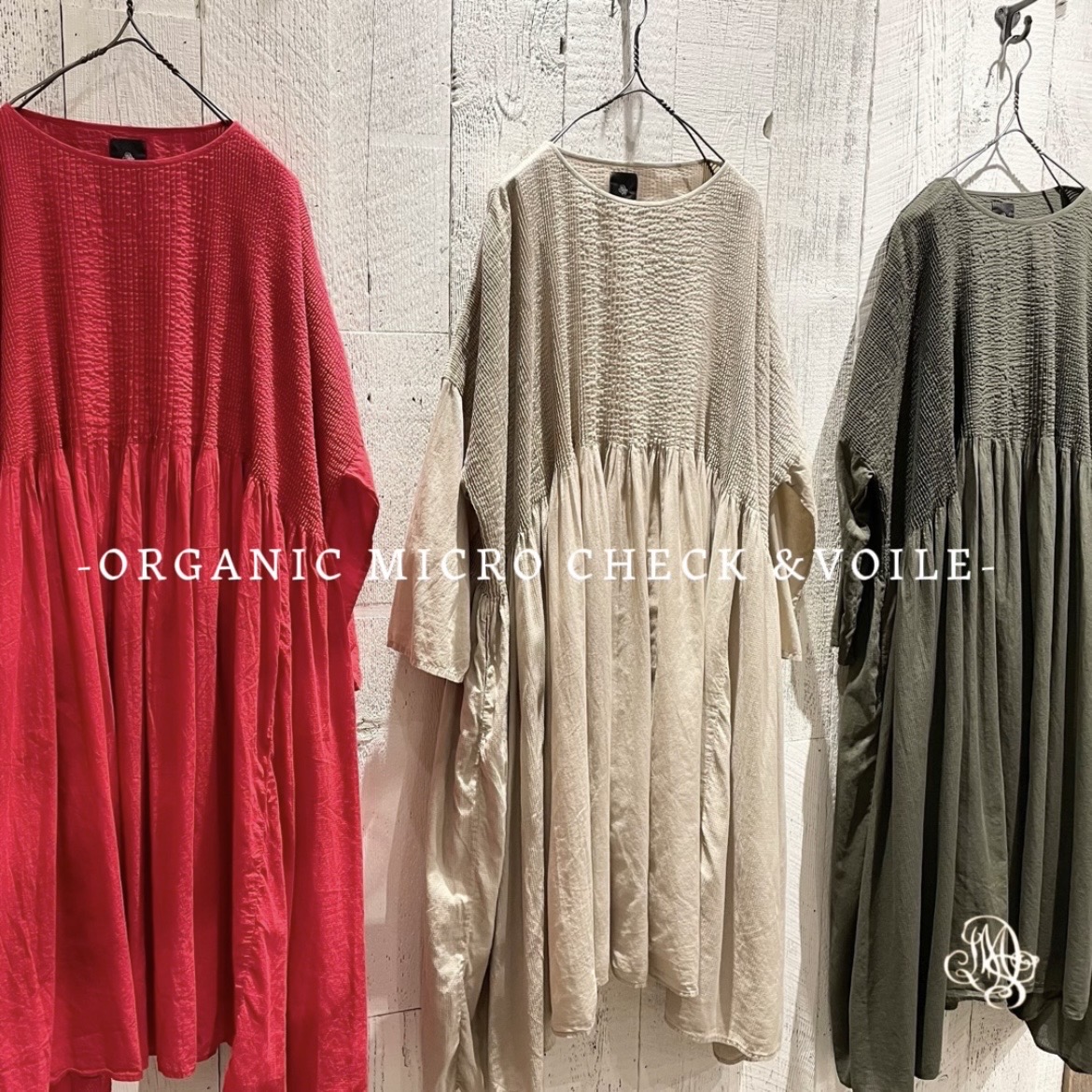 “maison de soil” ORGANIC MICRO CHECK&VOILE
